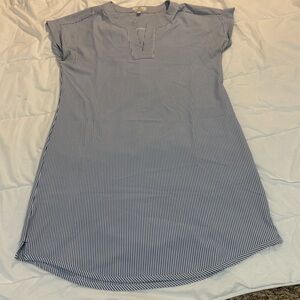 Vineyard Vines Navy and White Striped Dress